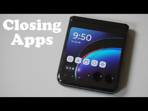 How To Close All Background Apps On Motorola Razr Plus / 40 Ultra