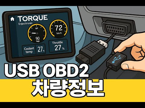[올인원] Torque pro 어플 & OBD2 스캐너를 이용해 올인원 화면에 차량 정보 띄우기