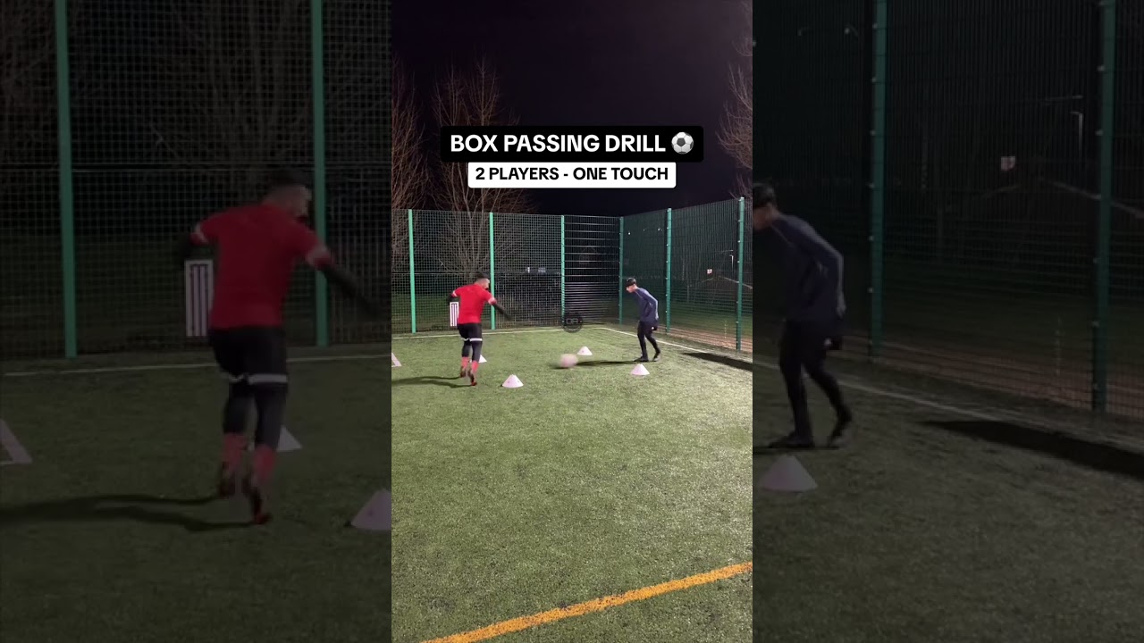 BOX PASSING DRILL - 2 PLAYERS ⚽️⚽️