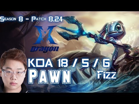 KZ Pawn FIZZ vs GALIO Mid - Patch 8.24 KR Ranked