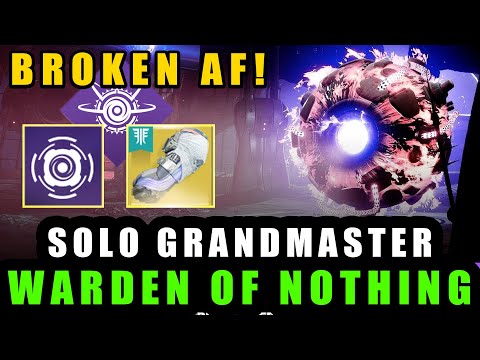 I Broke This Grandmaster Alert Solo Flawless-Warden Of Nothing [Destiny 2 Renegades]