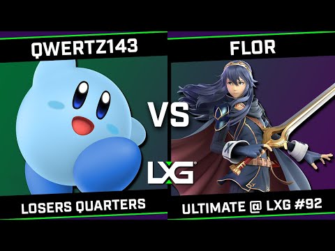 qwertz143 (Kirby) vs FLOR (Lucina) - Smash Ultimate @ LXG 92
