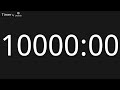 10000 Minute Countup Timer