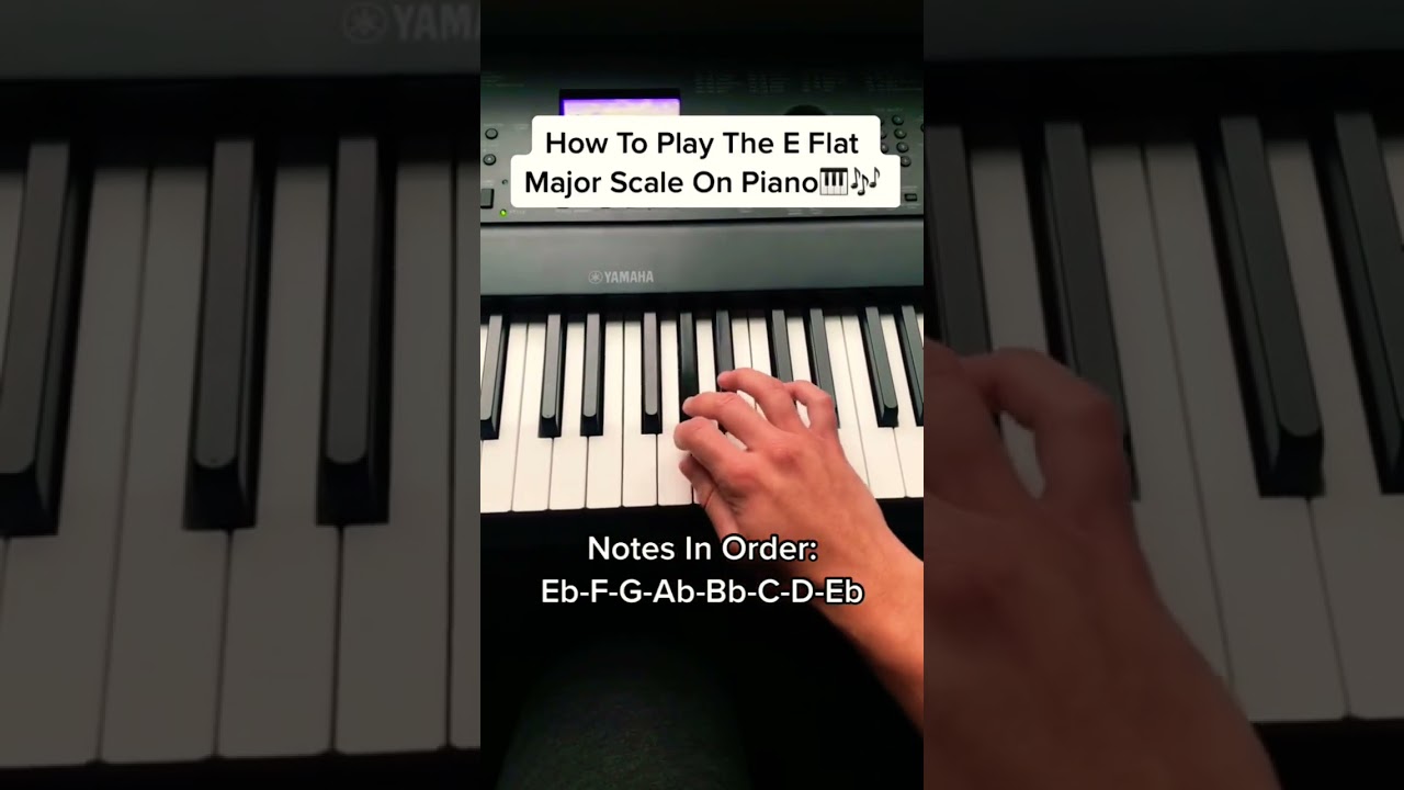 How To Play The Eb Major Scale On Piano (For Beginners)