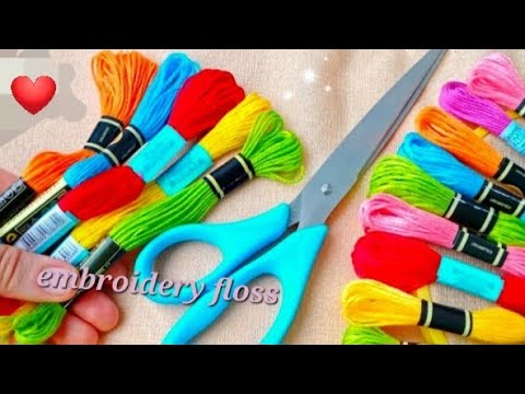 It's So Beautiful ❤️🌟 Superb Craft Idea With Embroidery Floss - diy easy embroidery floss doll.