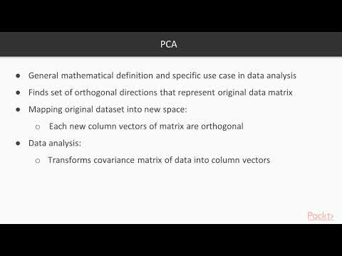 Effective Prediction with Machine Learning Reducing Dimensionality with PCA| packtpub com