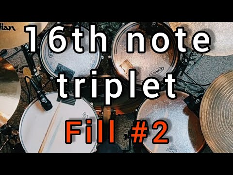 Drum lesson | 16th note triplets fill #2 - Ariel Kasif