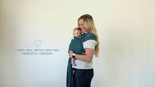 Moby Classic Wrap Baby Carrier in Pacific Tutorial Demo
