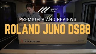 Video thumbnail for 🎹Roland Juno DS88 Synthesizer Unboxing & Quick Overview - Phrase Pads, Vocoder, & More🎹 by Merriam Music