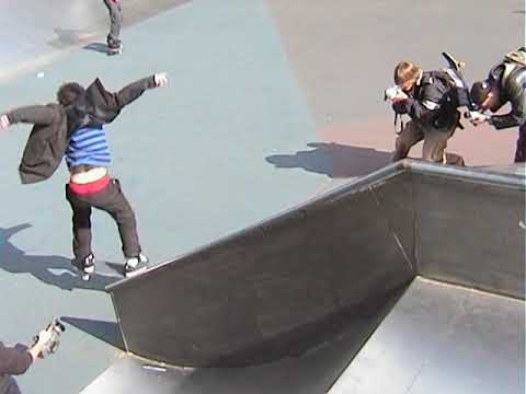 Rare footage - Dustin Dollin 2003? - 180 kickflip the Netherlands tour