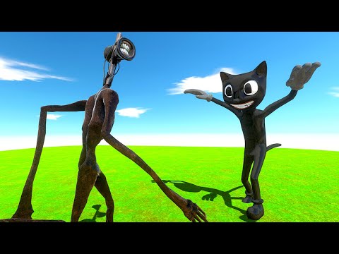 Siren Head FIGHTS Cartoon Cat - Animal Revolt Battle Simulator