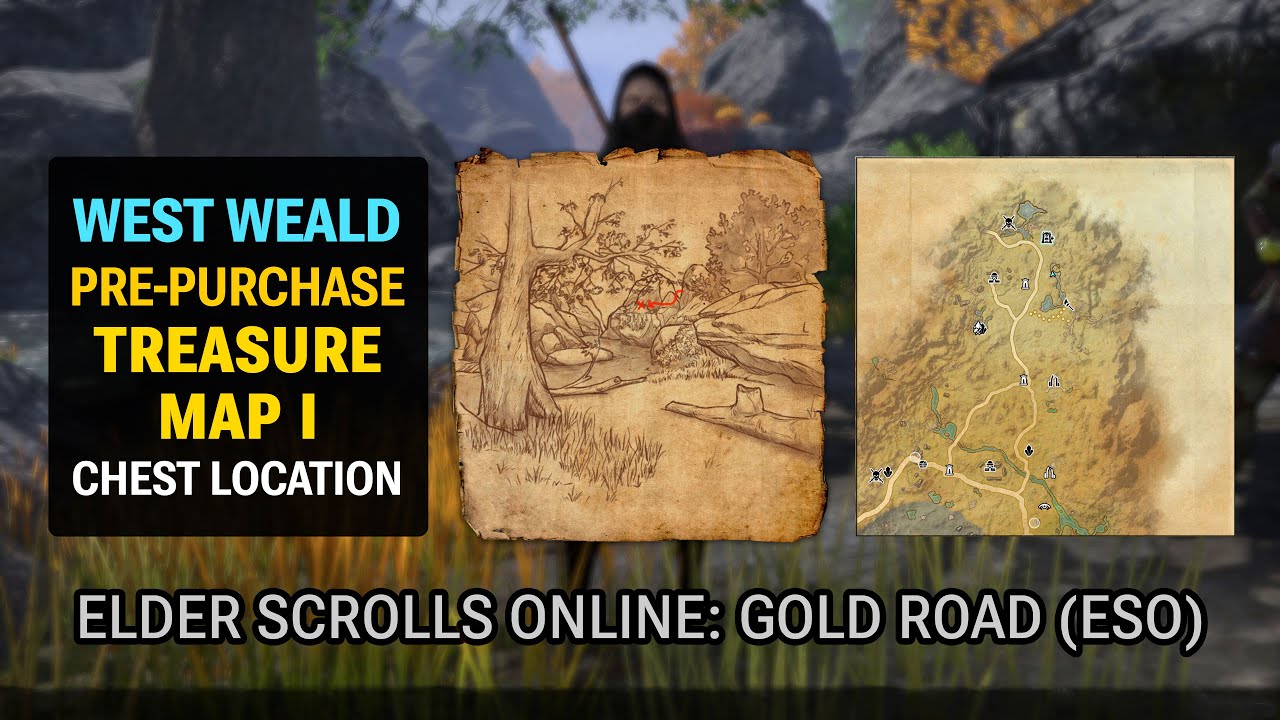 Video West Weald Pre-Purchase Treasure Map I Chest Location - ESO