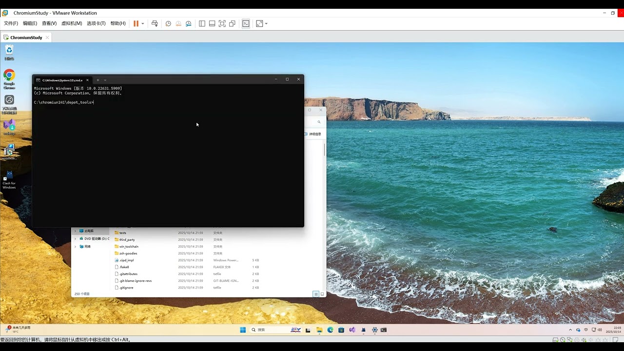 03.Pulling Chromium source code version 141