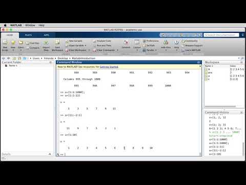 MATLAB - Introduction 01