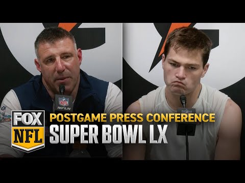 Super Bowl LX Postgame Press Conference 🎙️ Patriots' QB Drake Maye, Mike Vrabel & more  🏈