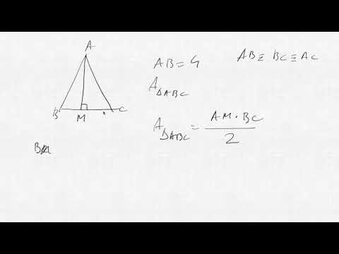 Despre triunghiul echilateral, calcule explicate