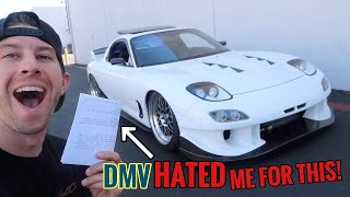 I GOT MY 1994 FD RX-7 REGISTERED!!!