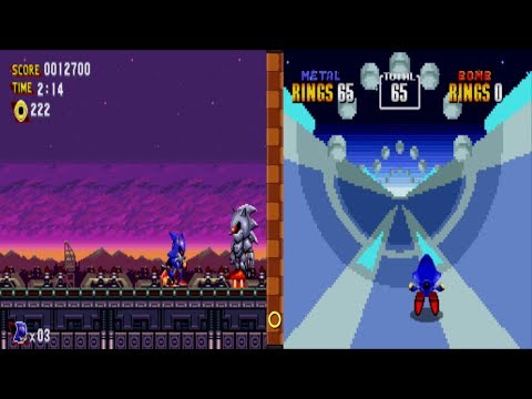 Metal Sonic Hyperdrive Rebooted Sega Genesis Game 