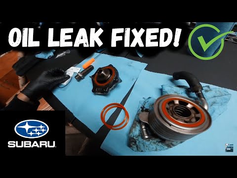 How To Replace Subaru Oil Cooler Gaskets! No More Leaks! Subaru Engine EJ255