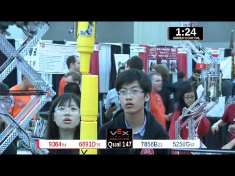 2015 VRC Engr Q147 - 9364 6891D vs 7856B 5250G - 32 to 79 - VEX Worlds 2015 - Engineering Division