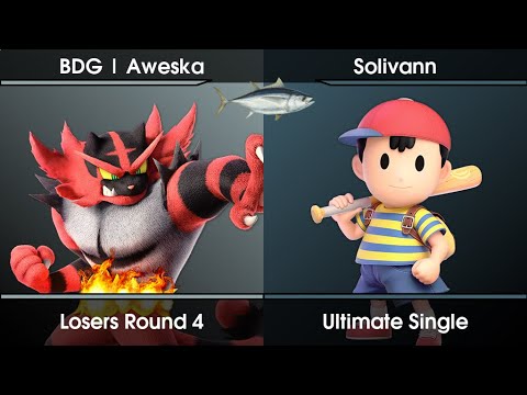 La Compéti-Thon Losers Round 4 - Aweska (Incineroar) Vs. Solivann (Ness) SSBU Ultimate Tournament