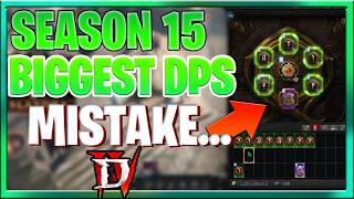 Diablo 4 Season 15 Biggest DPSs and Survivability Players Make Mistakes on when Copying Builds...