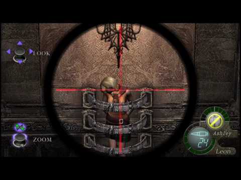 resident evil 4 ashley shot by leon death
