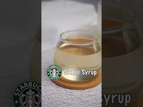Starbucks Simple Syrup Recipe #starbucks #simplesyrup