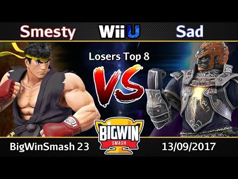 BigWinSmash 23 - Losers Top 8 - Smesty (Ryu) v Sad (Ganondorf)