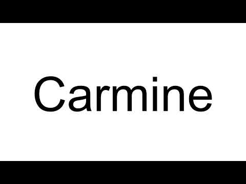 How to Pronounce Carmine (Italian)