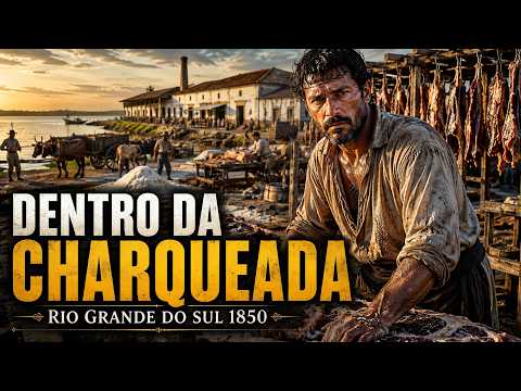 Como Era Trabalhar Dentro de uma Charqueada no Rio Grande do Sul em 1850 | Reconstrução com IA
