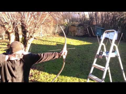 Homemade Longbow speedtest