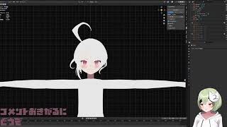 【作業雑談】ホロライブEN　ジジ・ムリンちゃんつくる　髪編【blender3D】