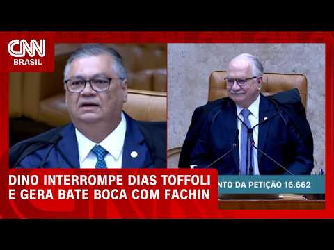 Dino e Fachin batem boca após interrupção de fala em sessão sobre Moraes | LIVE CNN