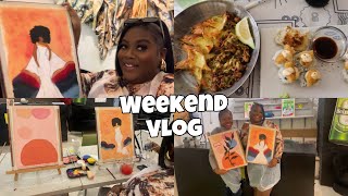 VLOG: ABSTRACT BY FARO SIP N PAINT, OCEAN BASKET LUNCH DATE || WEEKENDS IN HARARE|| TARI KAREMBA