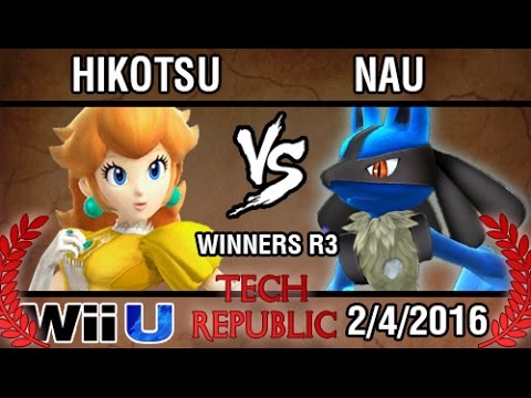 [Tech Republic] Hikotsu (Peach) vs Nau (Lucario) SSB4 Winners R3
