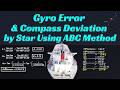 Gyro Error Compass Deviation Using A Star ABC Method Step By Step Guide