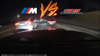 15+ minutes of swimming through traffic, camaro ss and bmw TAKE OVER THE FREEWAY😈