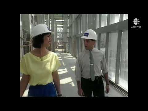 Visite o Museu de Belas Artes do Canadá em construção em Ottawa em 1987