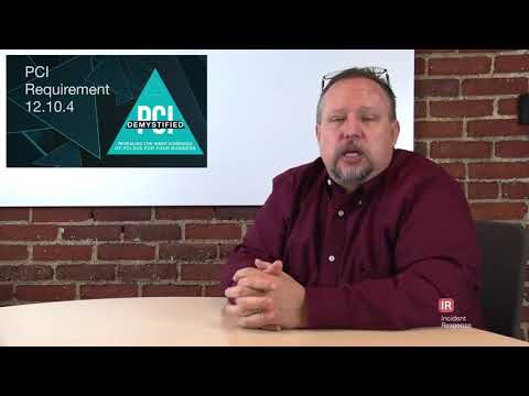 PCI Requirement 12.10.4 – Provide Training to Staff with Security Breach Responsibilities