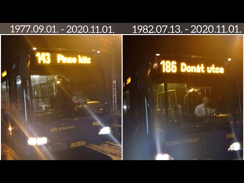 186-os és 143-as busz utolsó útjuk