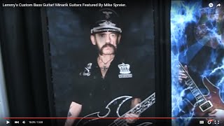 Video thumbnail for Lemmy's Custom Bass Guitar @ NAMM 2016. Minarik Guitars Featured By Mike Spreier. by TheNewAmericanMedia