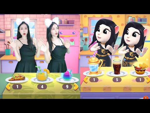 Imitating Angela Clone into Two People - My Talking Angela 2 In The Real Life