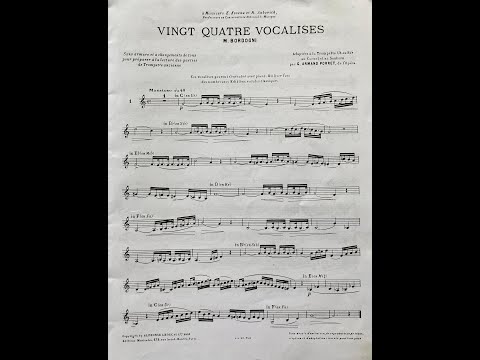Bordogni/Porret: Etude No. 1, from 24 Vocalises. COVID Etude Project No. 90.