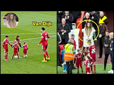 Van Dijk walks out at Anfield with Diogo Jota's sons reactions