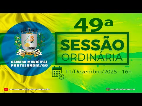 Câmara Municipal de Portelândia-GO está ao vivo!