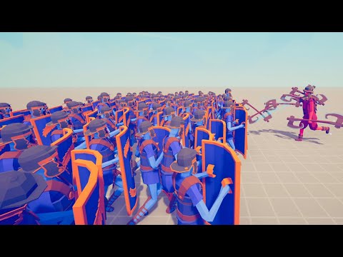 ULLR GOD vs SHIELD WALL - Totally Accurate Battle Simulator TABS