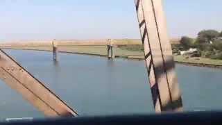 preview picture of video 'Majestic Narmada River Bridge and Arrival at Bharuch On Board 19059 ST JAM ICE!!!!'