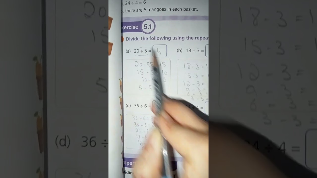 Journey Through Maths Class 3 | Chapter 5 Execrise 5.1 Division #1000subscribers #youtube