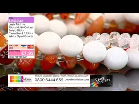 Crimping Pliers and Red & Blue Marcasite for jewellery making: JewelleryMaker LIVE 16/10/2014